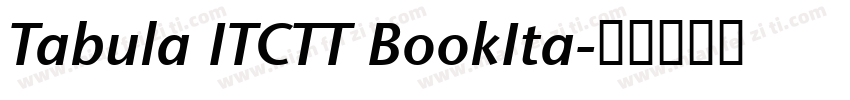 Tabula ITCTT BookIta字体转换
